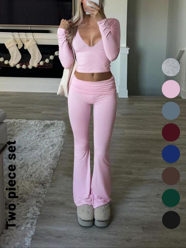 Slim-Fit Crop Top & Pants