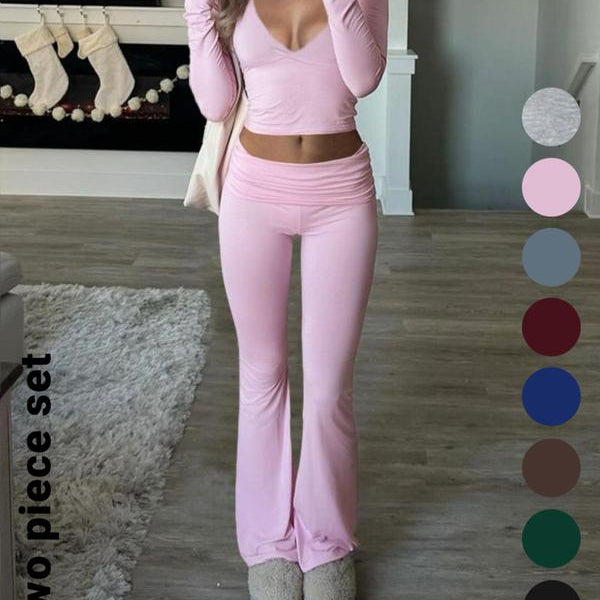 Slim-Fit Crop Top & Pants