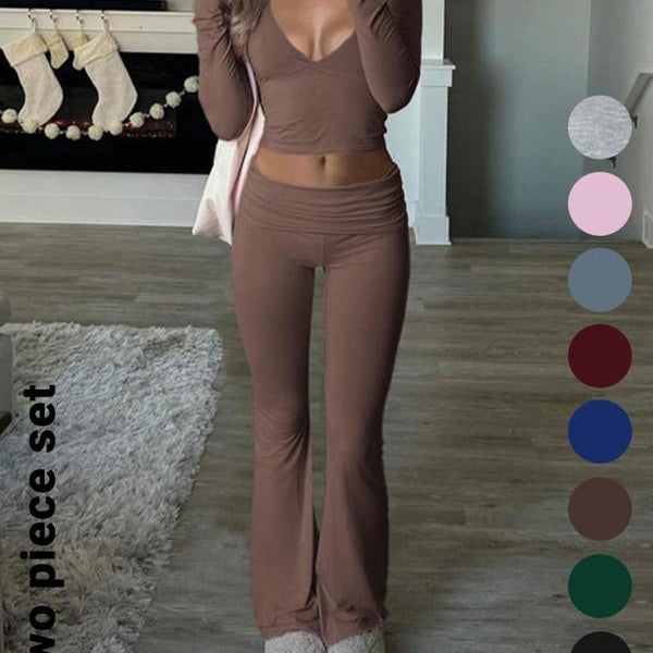 Slim-Fit Crop Top & Pants