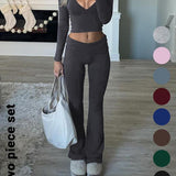 Slim-Fit Crop Top & Pants