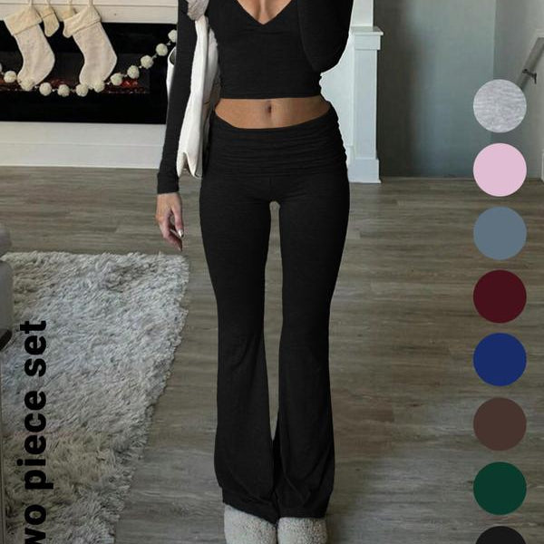 Slim-Fit Crop Top & Pants