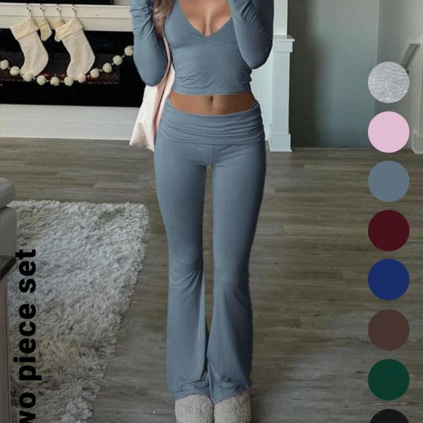 Slim-Fit Crop Top & Pants